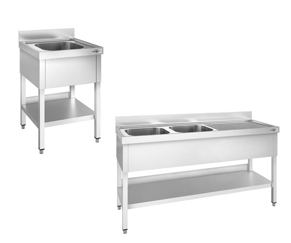Stålbord  med vask