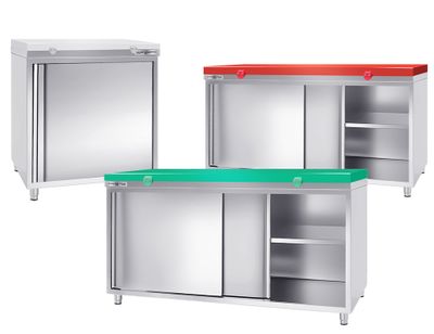 ARBEITSSCHRÄNKE 600 TIEFE - Work cabinet 600 with cutting board