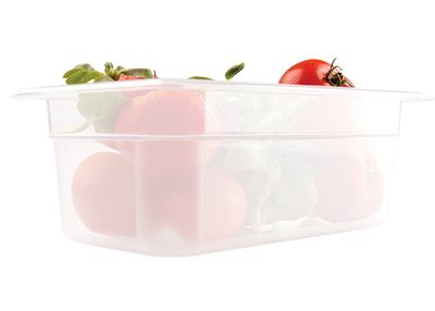 Cloudy polypropylene gastronorm containers - GN 1/4