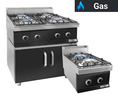 Cooking series Mario - Black 700 - Gas stoves Mario