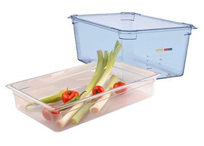 Clear polycarbonate Gastronorm containers - GN 1/1