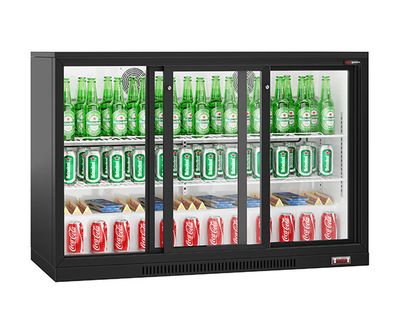 Bar refrigerators with sliding doors - 3 doors