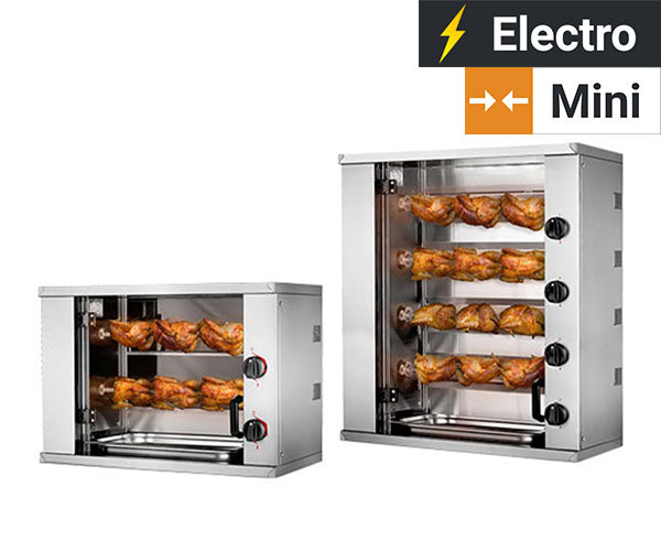 Mini kyllingegrill elektrisk