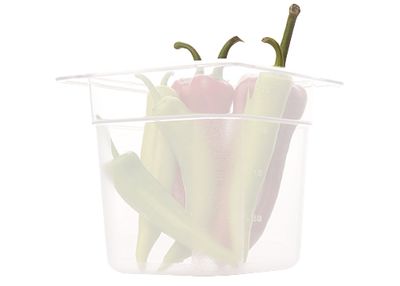 Cloudy polypropylene gastronorm containers - GN 1/6