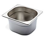 Stainless steel gastronorm containers - GN 1/6