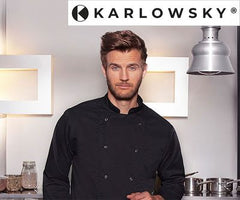 Karlowsky Chef's Jakker Basic med trykknapper