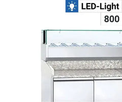 Med kølevitrine - Glas - LED
