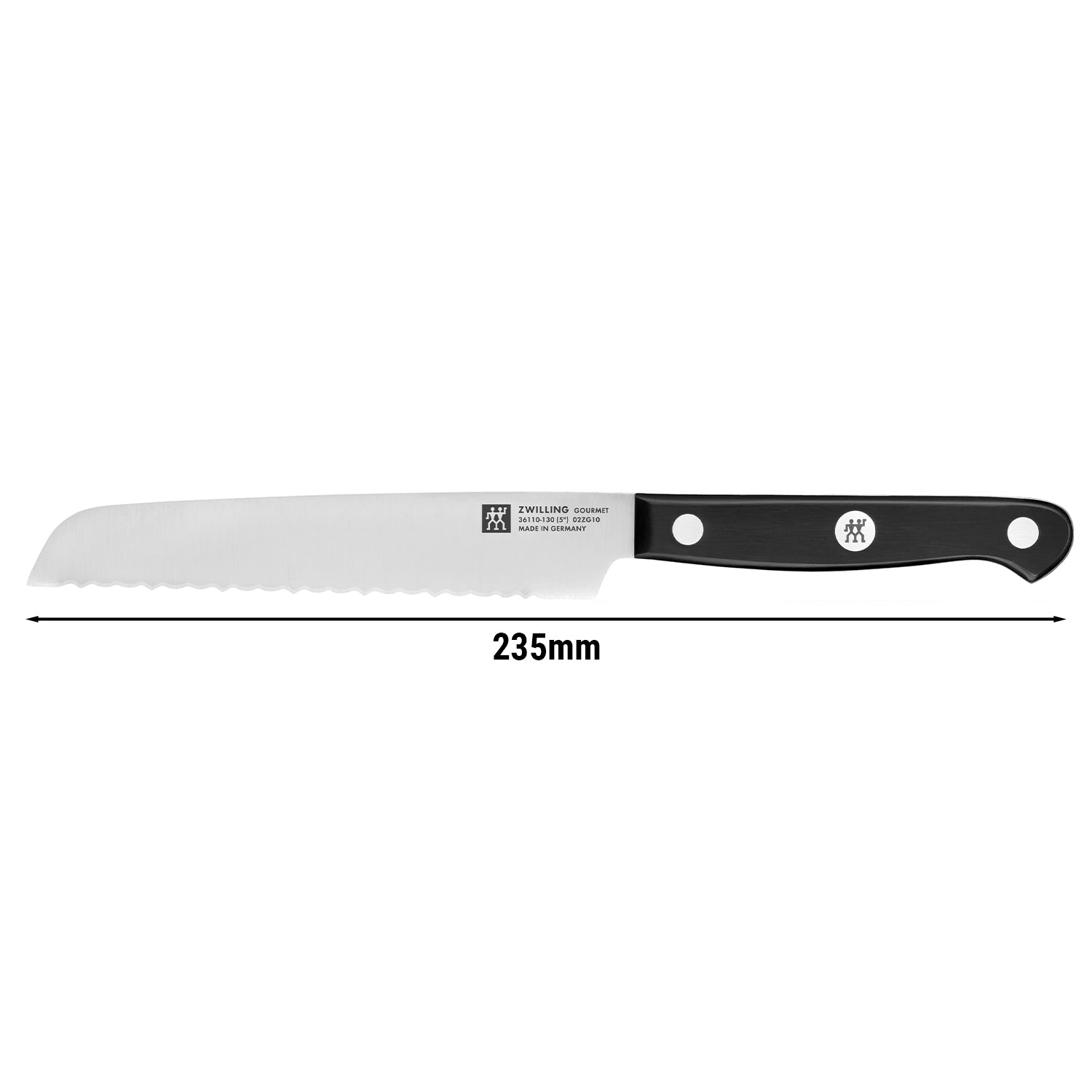 ZWILLING | GOURMET - Universalkniv med savtakket skær - Blad: 130mm