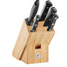 ZWILLING | GOURMET - knivblok-sæt - 7 stk. - natur