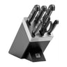 ZWILLING | GOURMET SharpBlock - Selvslibende knivblok - 7-dele - sort