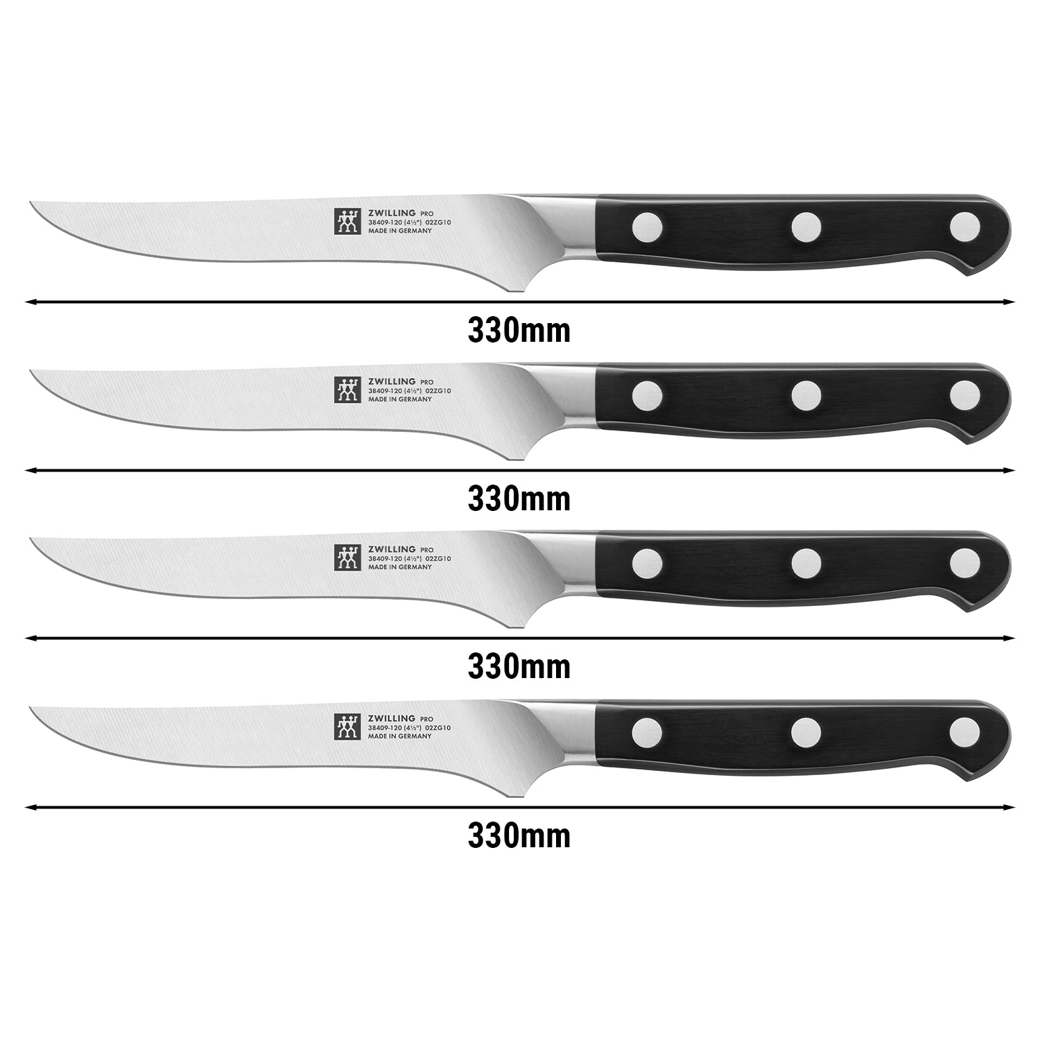 ZWILLING | PRO - Steakknivsæt, 4 dele.