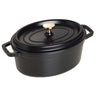 STAUB | LA COCOTTE - Cocotte - oval - 230mm - støbejern - sort