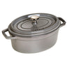 STAUB | LA COCOTTE - Cocotte - oval - 290mm - støbejern - grafitgrå