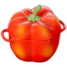 STAUB | CERAMIQUE - Cocotte - Paprika form - Ø 110mm - Keramik - Orange-Rød