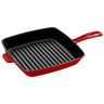 STAUB | GRILLPANDE - American Grill - 260x260mm - Støbejern - Kirsebærrød