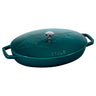 STAUB | SPECIALITETER - Ovnfad med låg - ovalt - 330mm - støbejern - La-Mer