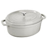 STAUB | LA COCOTTE - Cocotte - oval - 370mm - Støbejern - Hvid trøffel