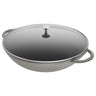 STAUB | SPECIALITIES - Wok med glaslåg - Ø 370mm - Støbejern - Grafitgrå