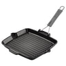 STAUB | GRILLPANDE - Grillpande - 240x240mm - Støbejern - Sort