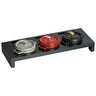 STAUB | SPECIALITIES - Serveringsbræt til 3 mini cocottes - 420x160mm - Fibertræ - Sort