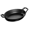 STAUB | SPECIALITETER - Gryde - oval - 210mm - Støbejern - Sort