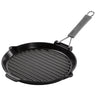 STAUB | GRILLPANDE - Grillpande med hældetud - Ø 280mm - Støbejern - Sort