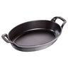 STAUB | SPECIALITIES - Ovnfad - oval - 240mm - Støbejern - Grafitgrå