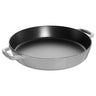 STAUB | Pander - Paella-pande - Ø 340mm - Støbejern - Grafitgrå
