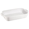 STAUB | CERAMIQUE - Gryderet - 340x240mm - Keramik - Ren hvid