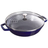 STAUB | SPECIALITIES - Wok med glaslåg - Ø 300mm - Støbejern - Mørkeblå