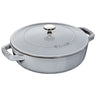 STAUB | BRAISERS - Stegeso med Chistera Drop-Structure - 240mm - Støbejern - Grafitgrå