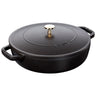 STAUB | BRAISERS - Stegeso med Chistera Drop-Structure - 240mm - Støbejern - Sort