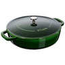 STAUB | BRAISERS - Stegeso med Chistera Drop-Structure - 240mm - Støbejern - Basilikumgrøn