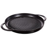 STAUB | GRILLPANDE - Pure Grill - Ø 300mm - Støbejern - Sort