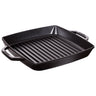 STAUB | GRILLPANDE - Grillpande - 280x280mm - Støbejern - Sort