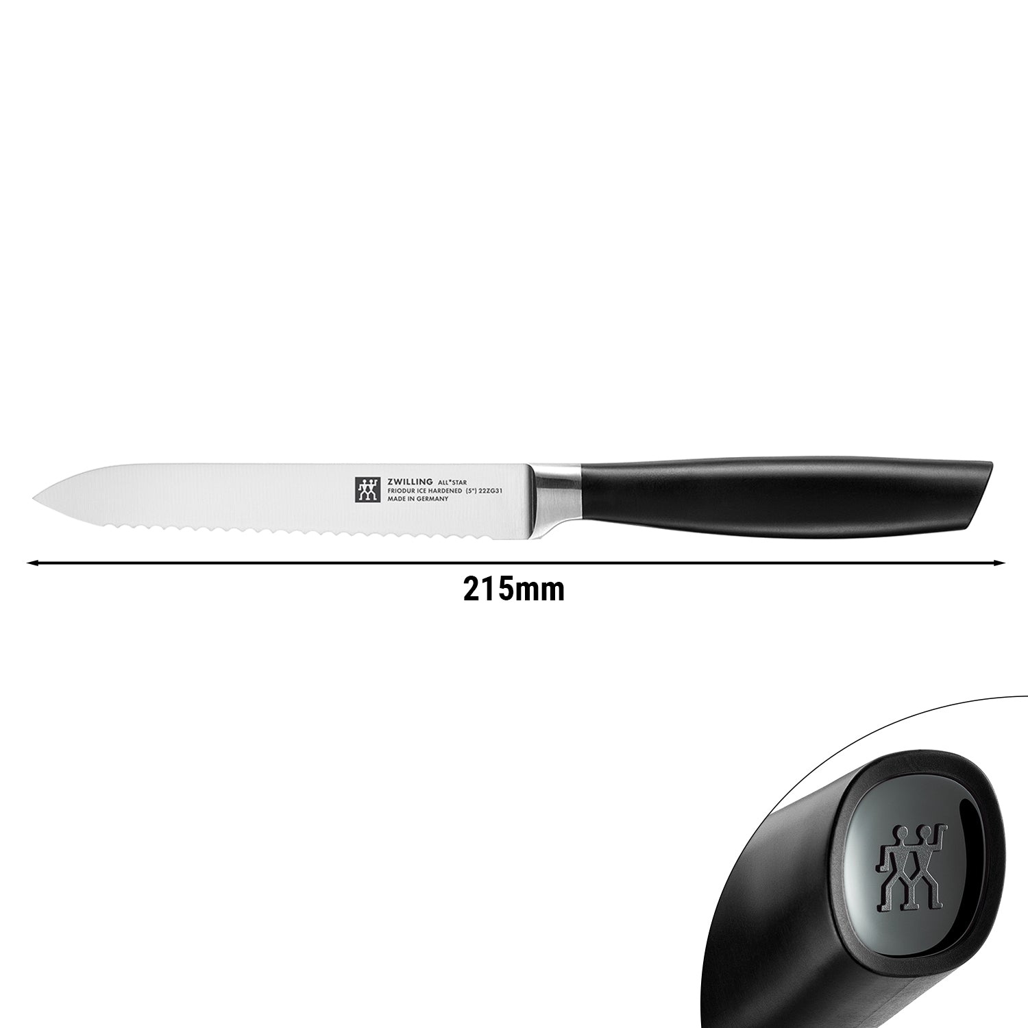 ZWILLING | ALL * STAR - Universalkniv - Klinge: 130mm - Sort