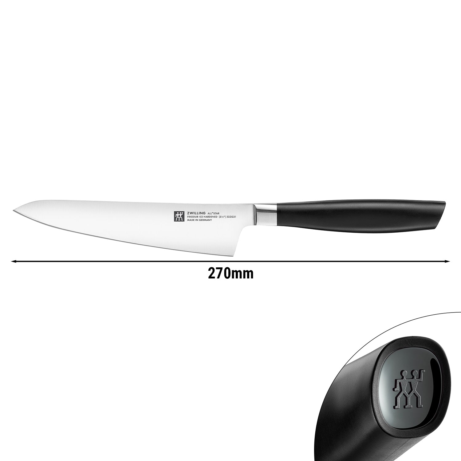 ZWILLING | ALL * STAR - Kokkekniv kompakt - Klinge: 140mm - Sort