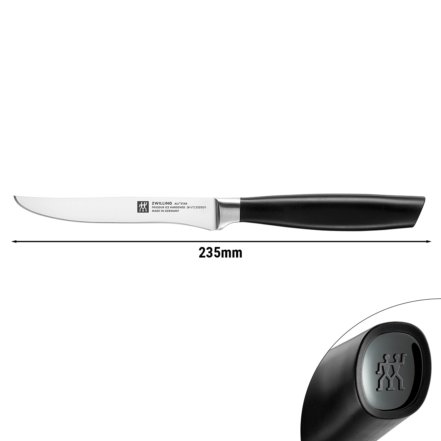 ZWILLING | ALL * STAR - Steakkniv - Blad: 120mm - Sort