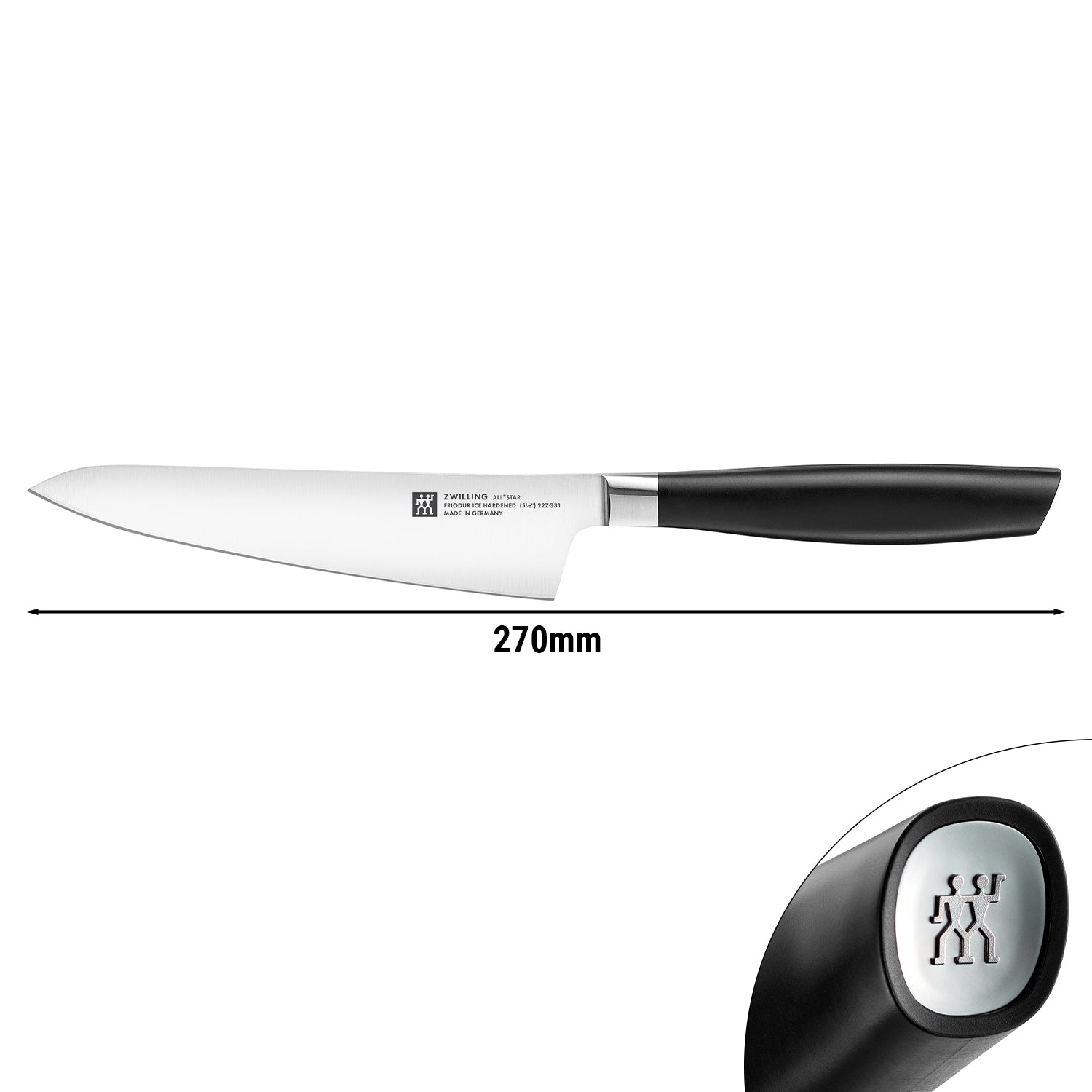 ZWILLING | ALL * STAR - Kokkekniv kompakt - Klinge: 140mm - Sølv