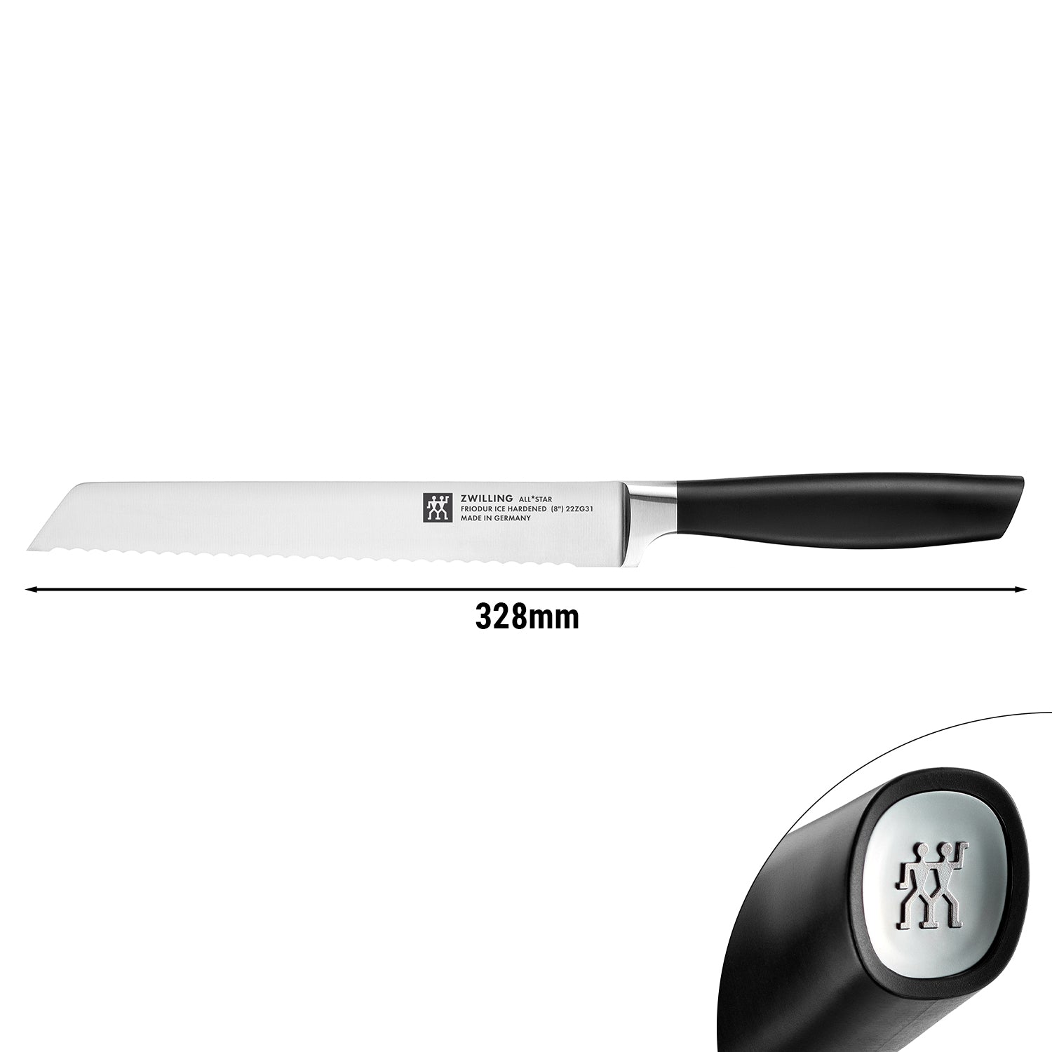 ZWILLING | ALL * STAR - Brødkniv med savtakket skær - Klinge: 200mm - Sølv