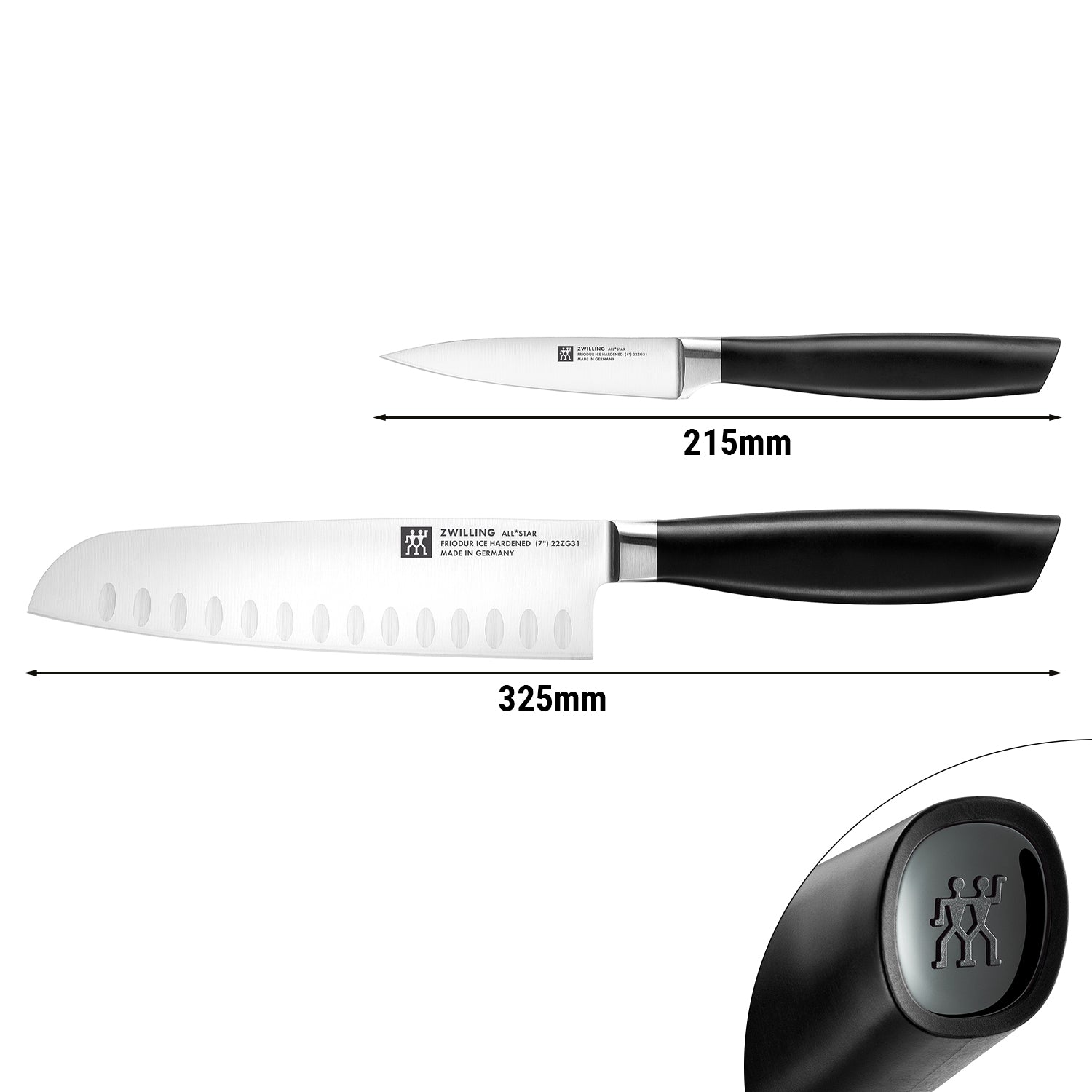 ZWILLING | ALL * STAR - Knivsæt - 2 stk - Sort