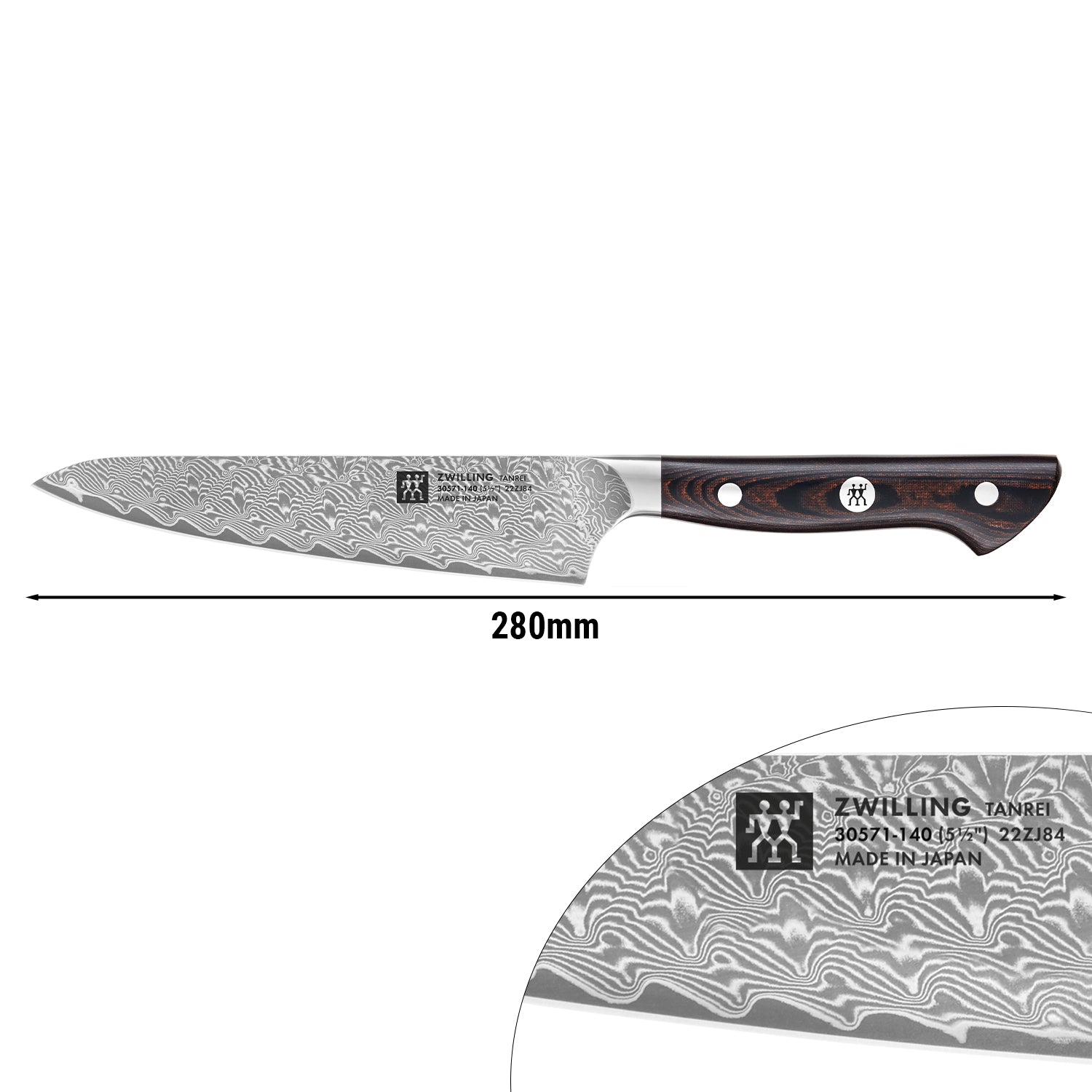 ZWILLING | TANREI - Kokkekniv kompakt - Blad: 140mm