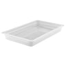 (6 stk.) CAMBRO | Camwear® polypropylen GN-beholdere 1/1 - mælkefarvet - dybde 100 mm