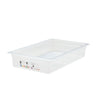 (6 stk.) CAMBRO | SafeTrak - Polypropylenbeholdere GN 1/1 - Milky - Højde: 100mm