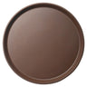(6 stk.) CAMBRO | CAMTREAD® - Glasfiberbakke - rund - ø 450 mm - høj profil - brun