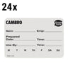 (24 stk.) Cambro | StoreSafe® rotationsetiketter - 250 etiketter pr. rulle