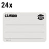 (24 stk.) CAMBRO | StoreSafe® rotationsetiketter - uetiketterede - 250 etiketter pr. rulle