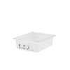 (6 stk.) CAMBRO | SafeTrak - Polypropylenbeholdere GN 1/2 - Milky - Højde: 100mm