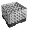 CAMBRO | CAMRACK® - Kurv til glasvask 1/1 med 6 forlængere - 500x500mm - 25 rum - Sort