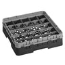 CAMBRO | CAMRACK® - Kurv til glasvask 1/1 med 1 forlænger - 500x500mm - 25 rum - Sort